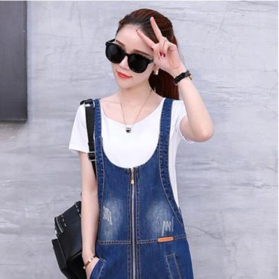 ĐẦM JEAN YẾM PHỐI DA KHÓA KÉO TRƯỚC NGỰC - NY835